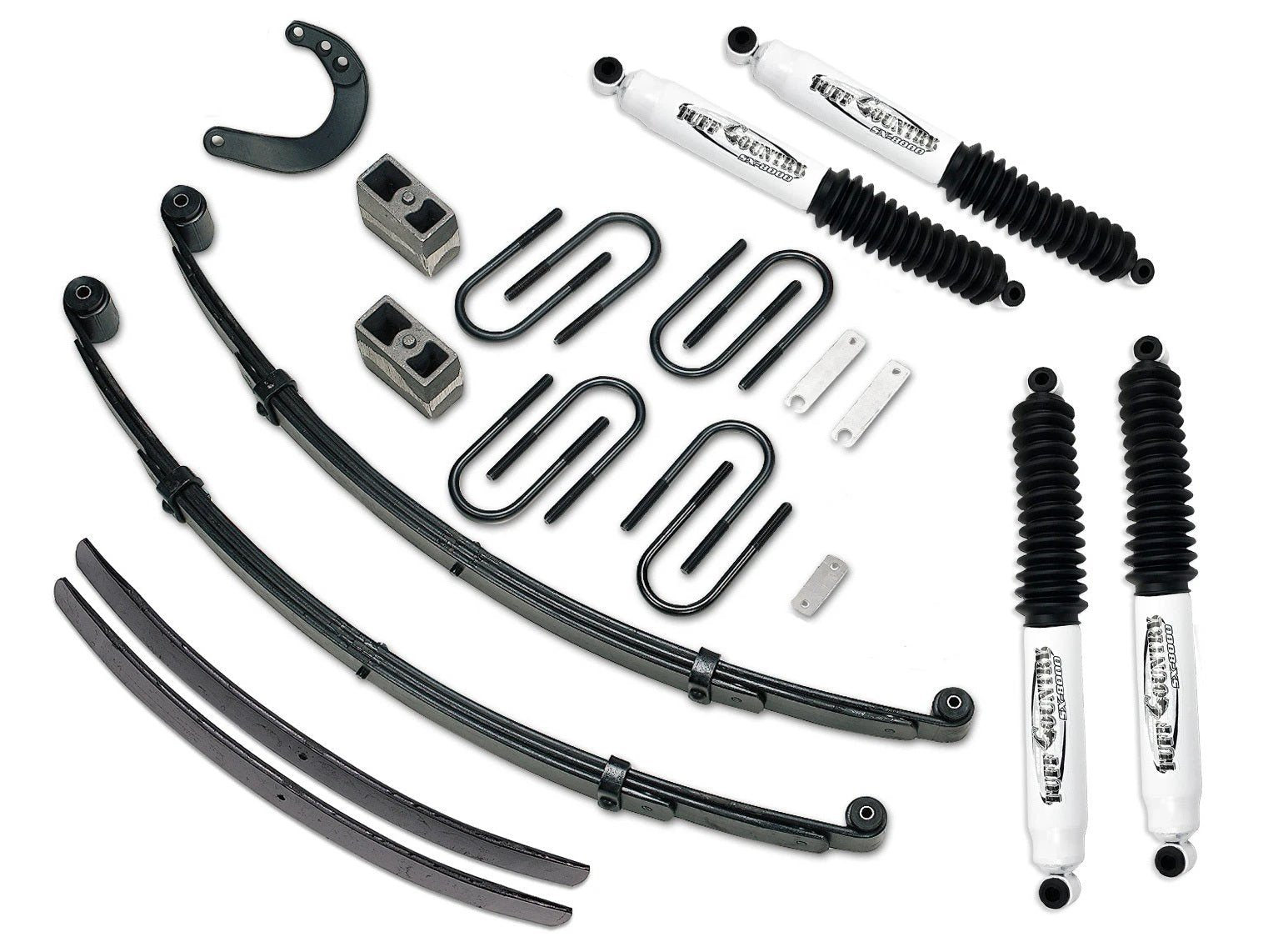 Tuff Country Tuff Country 16730KN 6" Lift Kit with EZ-Ride Front Springs Rear Blocks Rear Add-A-Leafs and Steering Arm with SX8000 Shocks - Vehicle Parts & Accessories Lift Kits