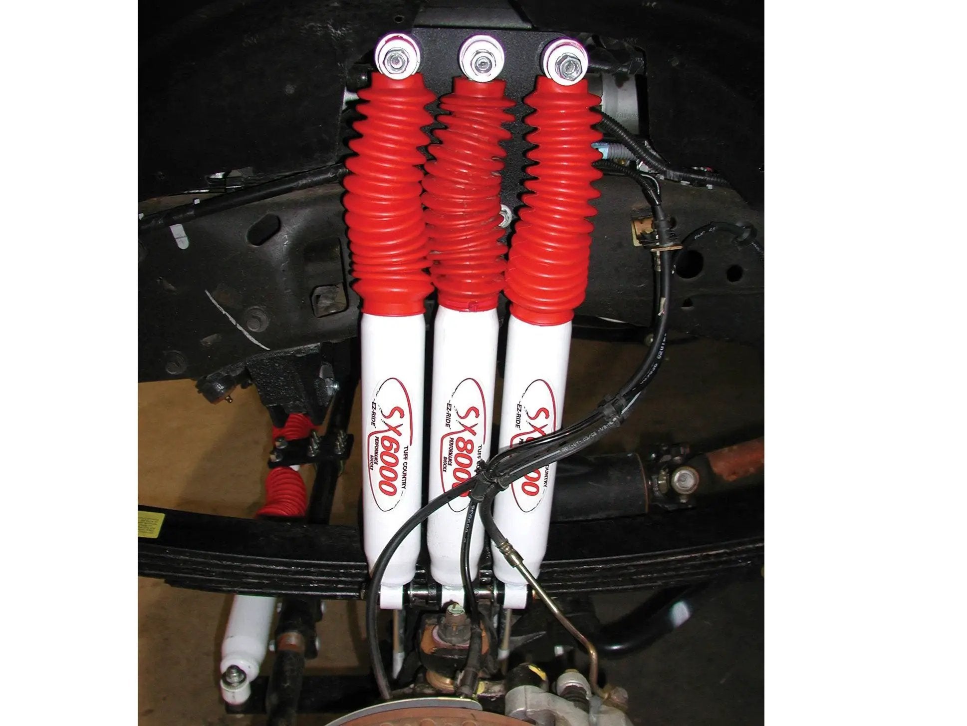 Tuff Country Tuff Country 75290 Front Triple Shock Kit - Vehicle Parts & Accessories Multiple Shock Kits