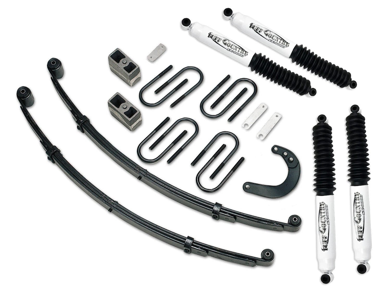 Tuff Country Tuff Country 14720KN 4" Lift Kit with EZ-Ride Front Springs Rear Blocks & Steering Arm with SX8000 Shocks - Vehicle Parts & Accessories Lift Kits