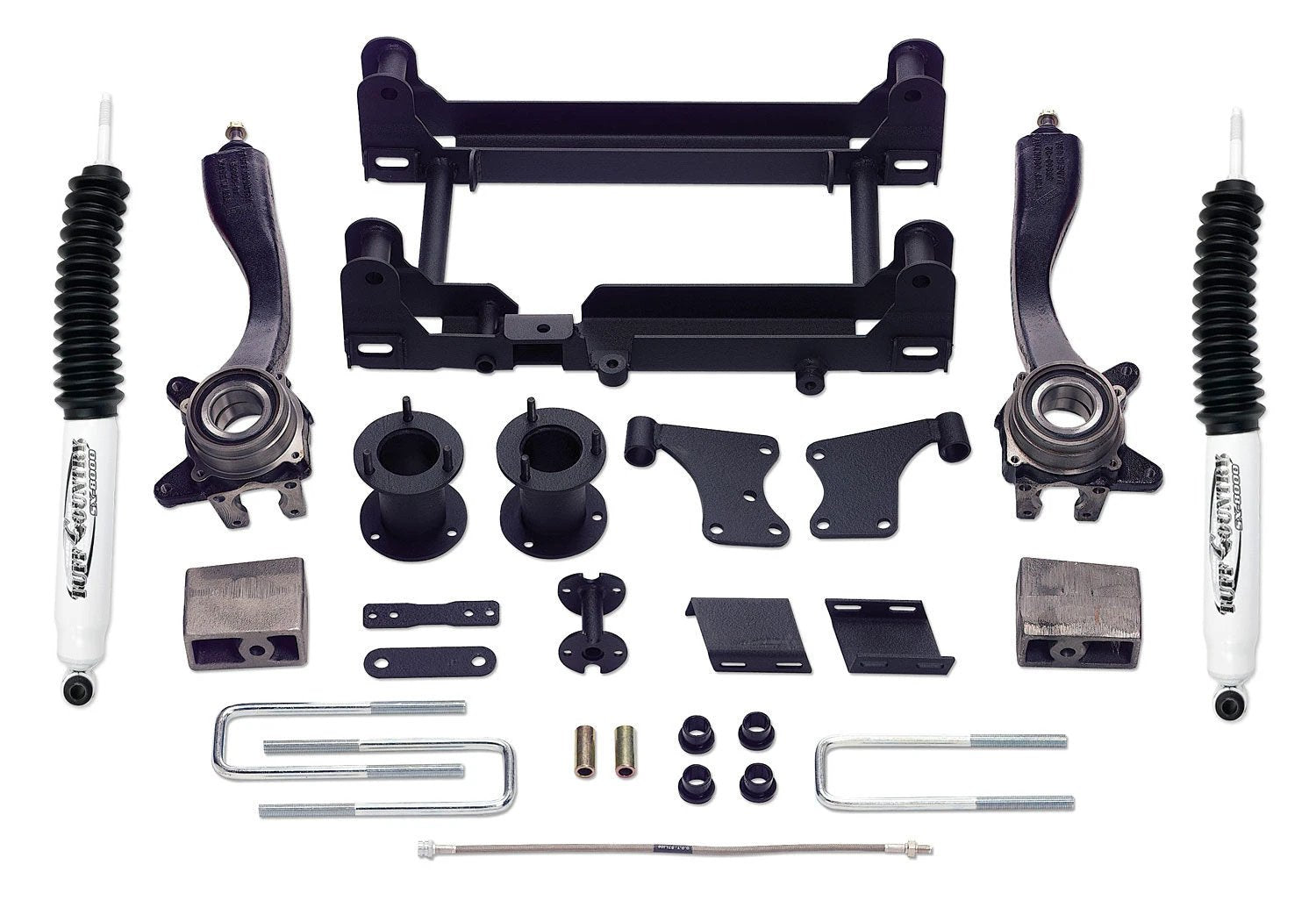 Tuff Country Tuff Country 55905KN 5" Lift Kit with Knuckles 1 Piece Sub-Frame Rear Blocks and U-Bolts with SX8000 Shocks - Vehicle Parts & Accessories Lift Kits