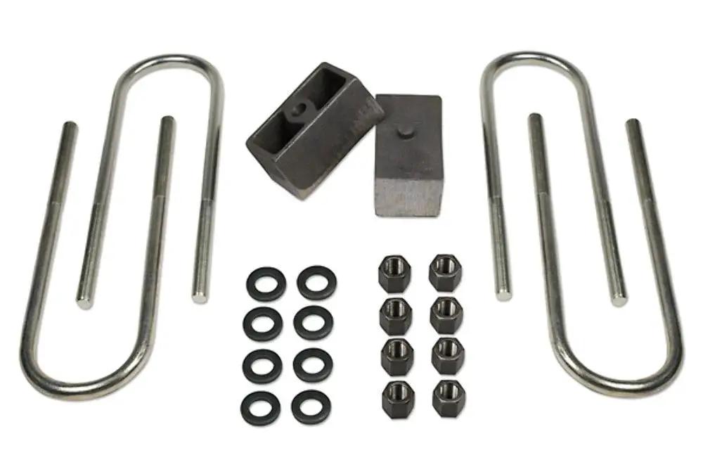 Tuff Country Tuff Country 97008 Block & Ubolt Kit - 2" (H) x 2 1/2" (W) x 4 1/2" (L) Non-Tapered - Vehicle Parts & Accessories Block & U-Bolt Kits