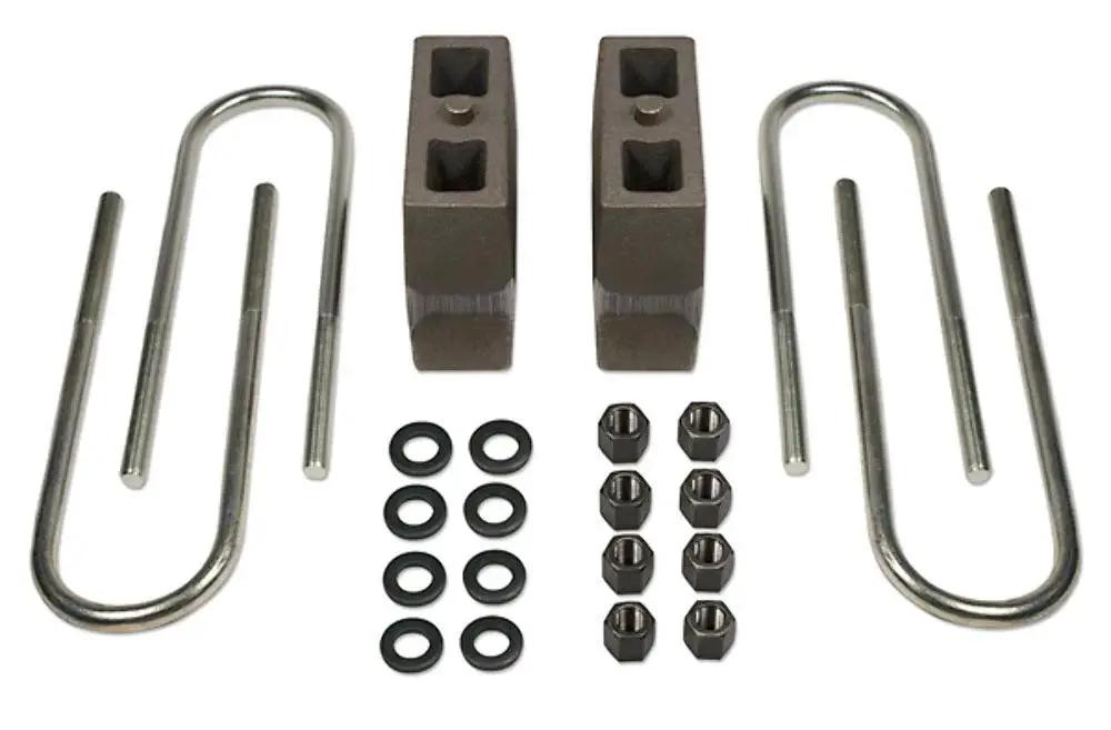 Tuff Country Tuff Country 97011 Block & Ubolt Kit - 5 1/2" (H) x 2 1/2" (W) x 5 1/4" (L) Tapered - Vehicle Parts & Accessories Block & U-Bolt Kits