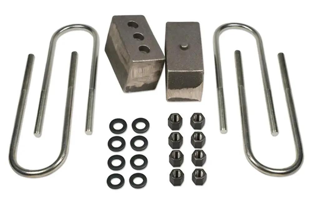 Tuff Country Tuff Country 97051 Block & Ubolt Kit - 4" (H) x 3" (W) x 5 3/4" (L) Tapered (Dual Pinned) - Vehicle Parts & Accessories Block & U-Bolt Kits