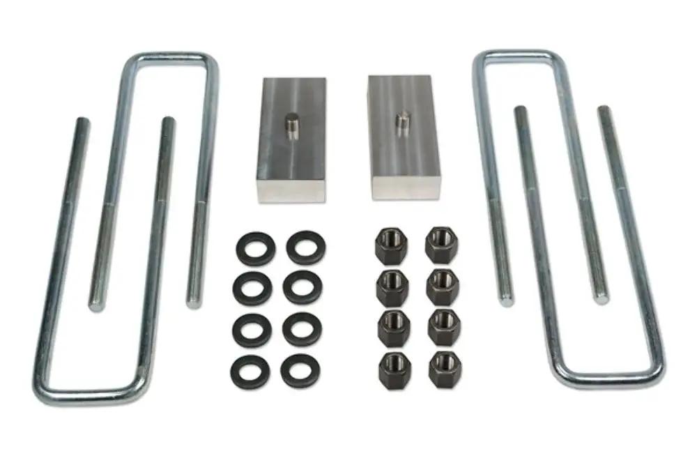 Tuff Country Tuff Country 97078 Block & Ubolt Kit - 1 1/2" (H) x 2" (W) x 5 1/2" (L) Tapered - Vehicle Parts & Accessories Block & U-Bolt Kits