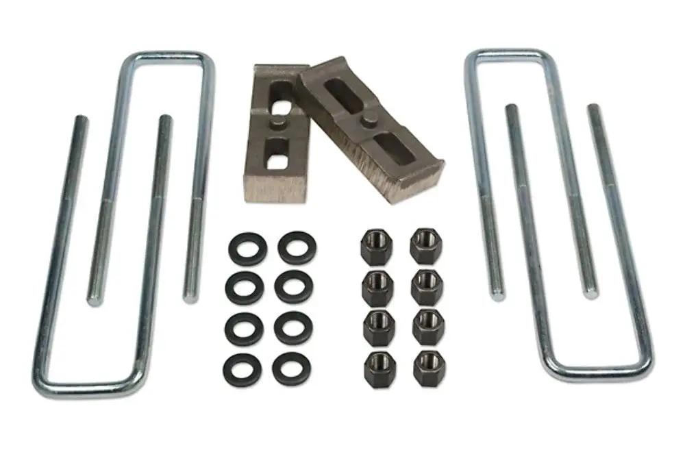 Tuff Country Tuff Country 97090 Block & Ubolt Kit - 1" (H) x 2 1/4" (W) x 6 1/2" (L) Non-Tapered - Vehicle Parts & Accessories Block & U-Bolt Kits