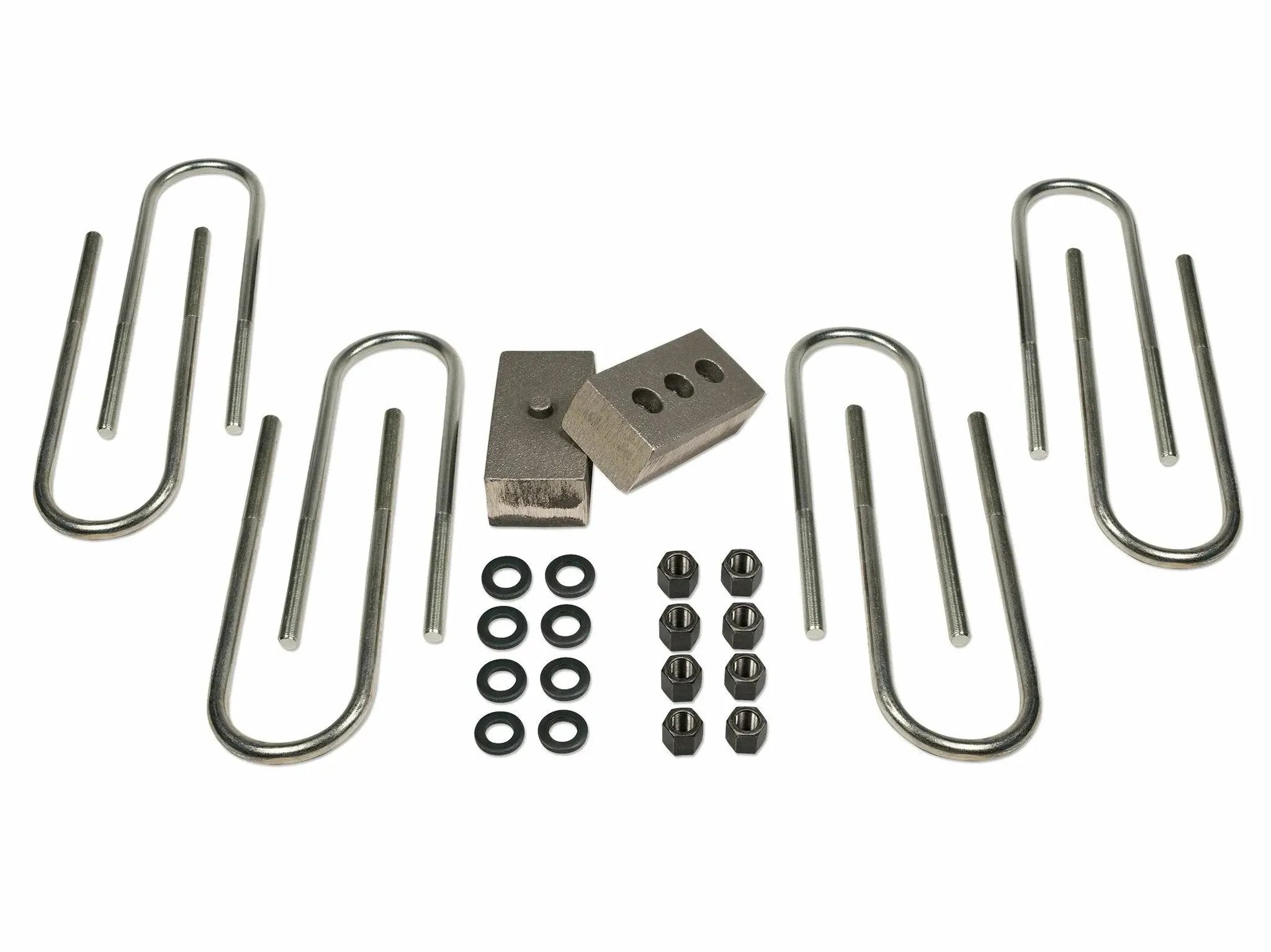 Tuff Country Tuff Country 97095 Block & Ubolt Kit - 2" (H) x 3" (W) x 5 3/4" (L) Non-Tapered (Dual Pinned) - Vehicle Parts & Accessories Block & U-Bolt Kits