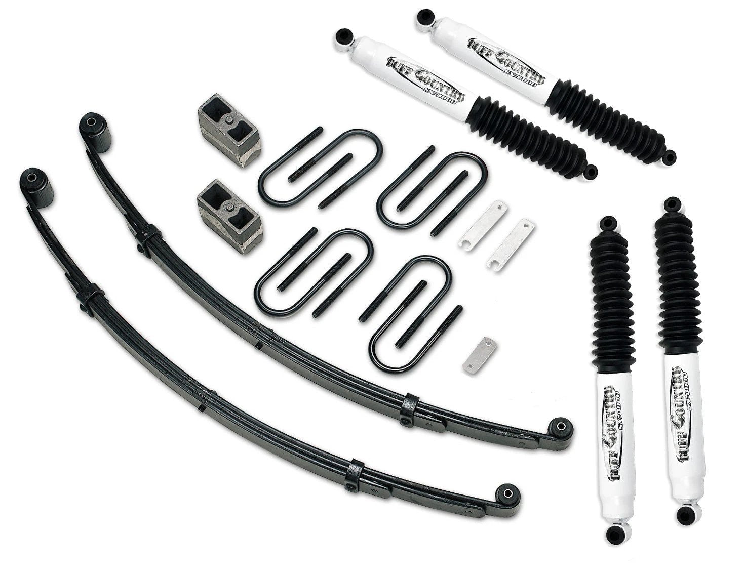 Tuff Country Tuff Country 12742KN 2" Lift Kit with Heavy Duty Front Springs and Rear Blocks with SX8000 Shocks - Vehicle Parts & Accessories Lift Kits