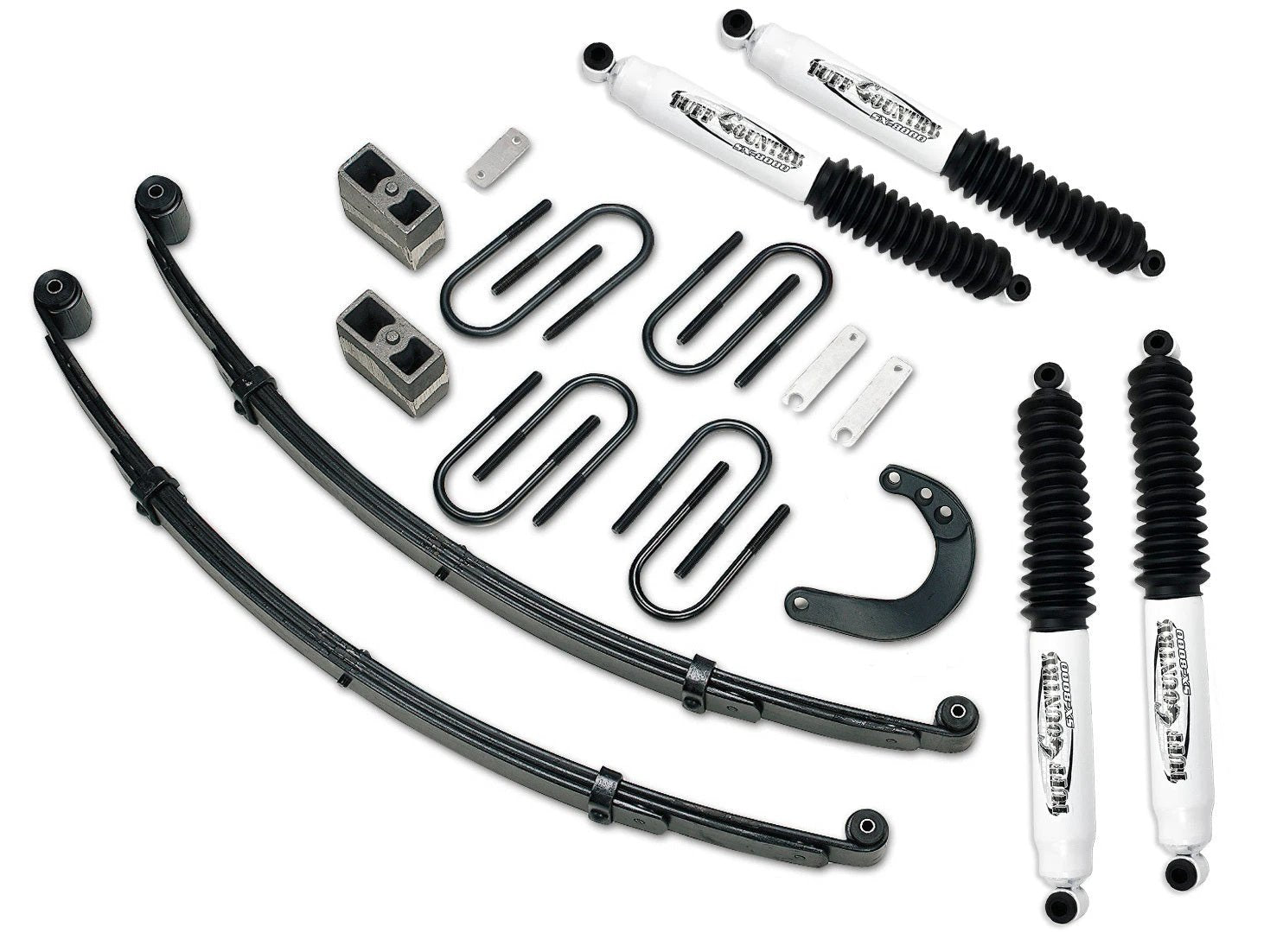 Tuff Country Tuff Country 14610KN 4" Lift Kit with EZ-Ride Front Springs Rear Blocks & Steering Arm with SX8000 Shocks - Vehicle Parts & Accessories Lift Kits