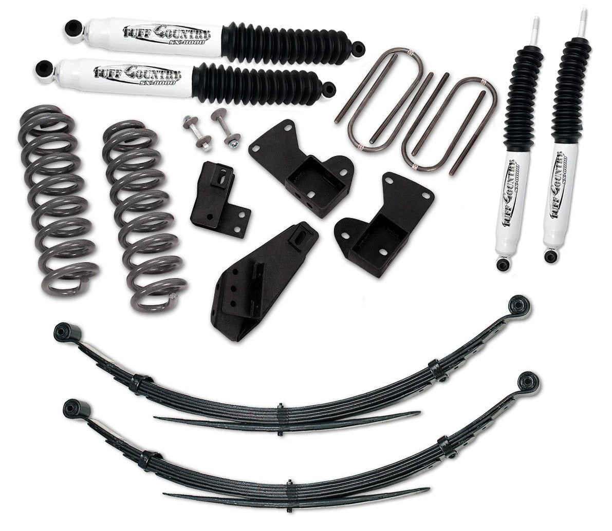 Tuff Country Tuff Country 22812KN 2.5" Standard Lift Kit with Fr Coil Springs & Rear Leaf Springs with SX8000 Shocks - Vehicle Parts & Accessories Lift Kits
