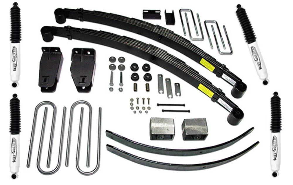 Tuff Country Tuff Country 24826KN 4" Standard Lift Kit with Rear Blocks & Add-A-Leafs with SX8000 Shocks - Vehicle Parts & Accessories Lift Kits