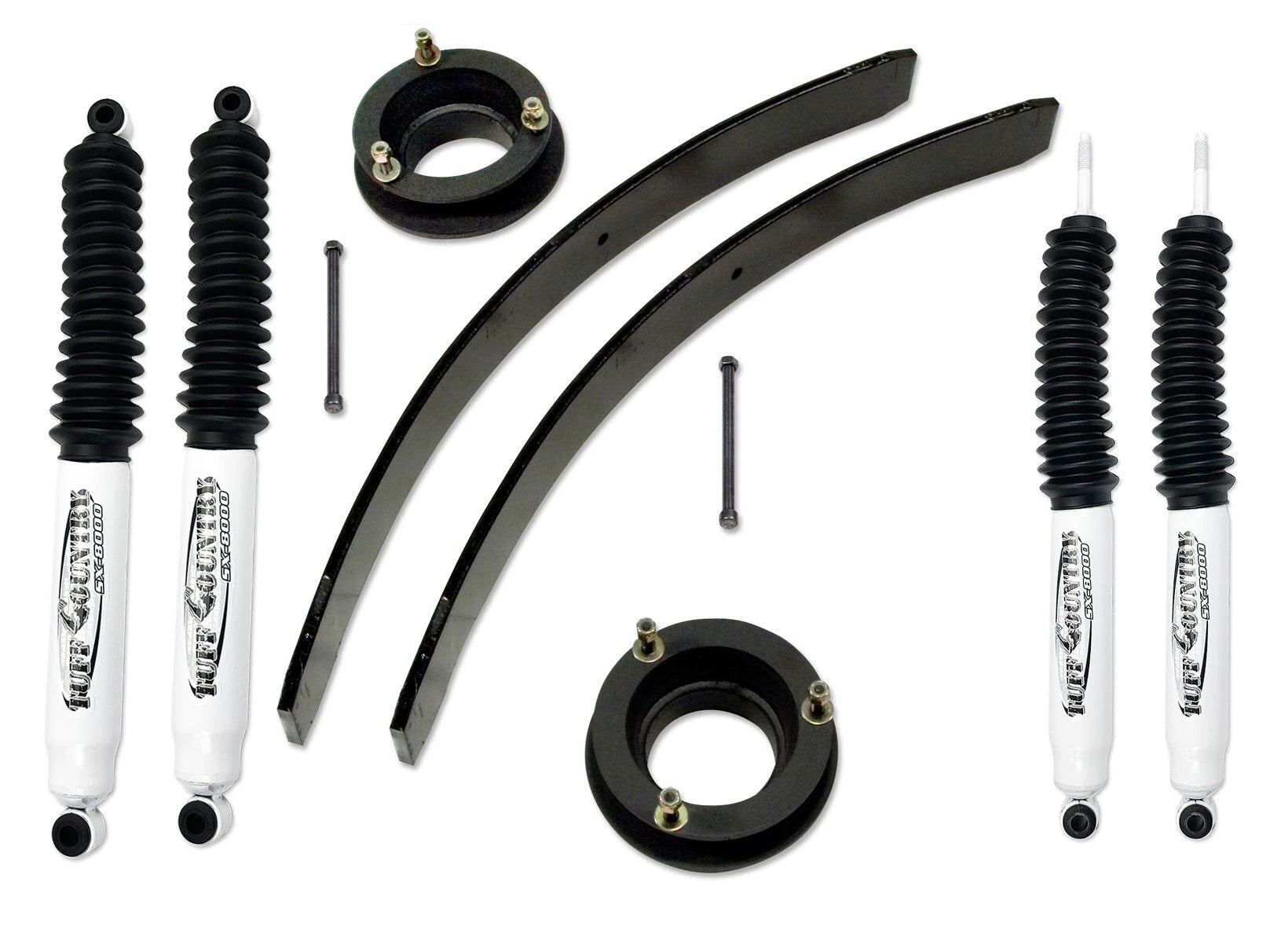 Tuff Country Tuff Country 32912KN 2" Standard Lift Kit with Coil Spring Spacers and Rear Add-A-Leafs with SX8000 Shocks - Vehicle Parts & Accessories Lift Kits