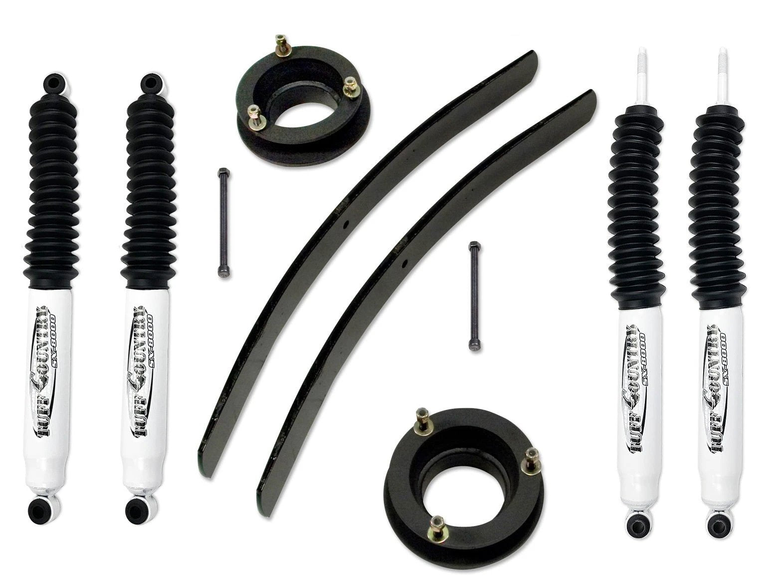 Tuff Country Tuff Country 32911 2" Standard Lift Kit with Coil Spring Spacer & Rear Add-A-Leafs No Shocks - Vehicle Parts & Accessories Lift Kits