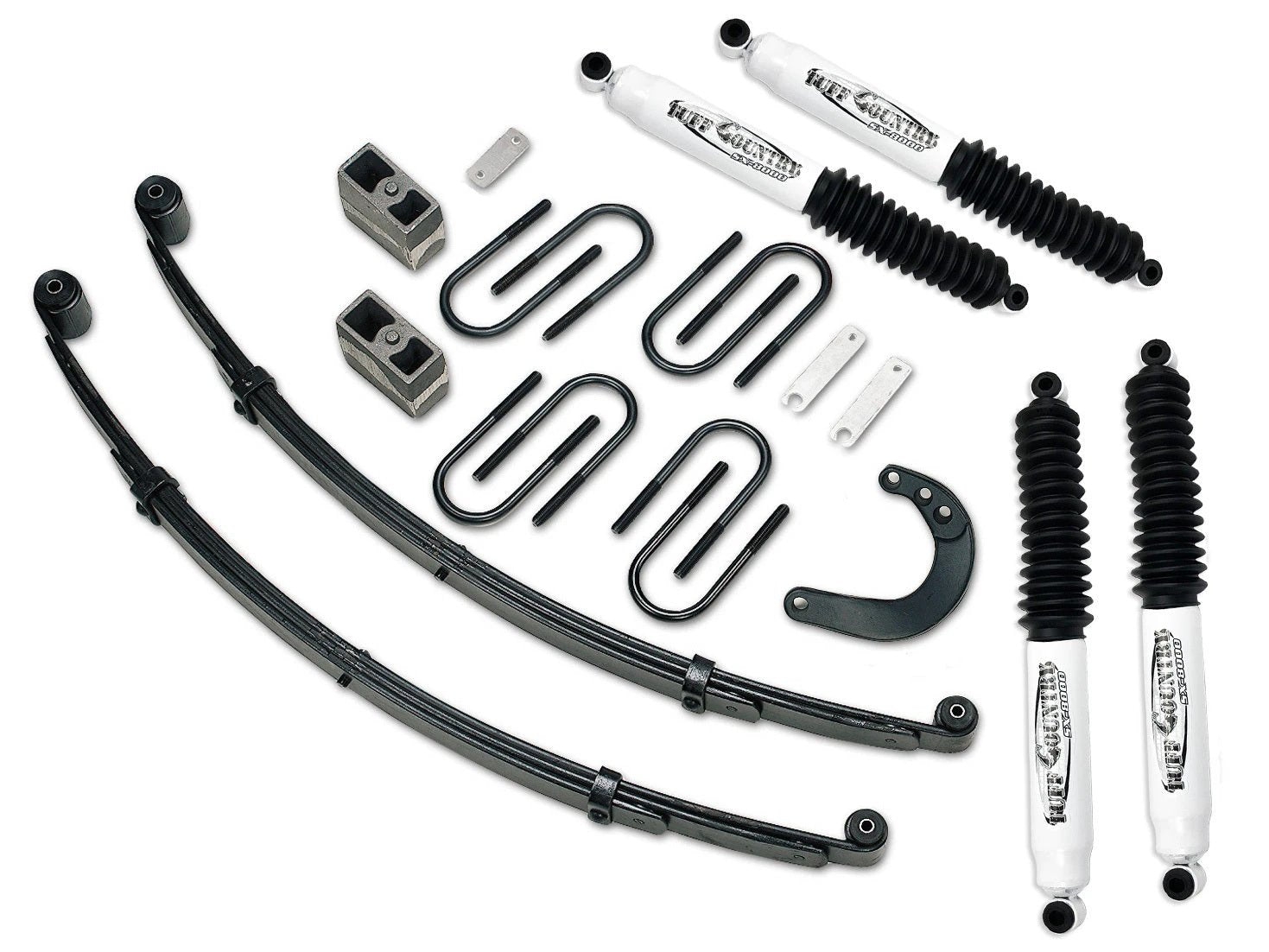 Tuff Country Tuff Country 14730KN 4" Lift Kit with EZ-Ride Front Springs Rear Blocks & Steering Arm with SX8000 Shocks - Vehicle Parts & Accessories Lift Kits