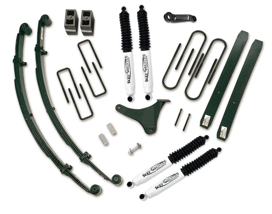 Tuff Country Tuff Country 25921KN 6" Standard Lift Kit with Front Leaf Springs Rear Blocks Add-A-Leaf and U-Bolts with SX8000 Shocks - Vehicle Parts & Accessories Lift Kits
