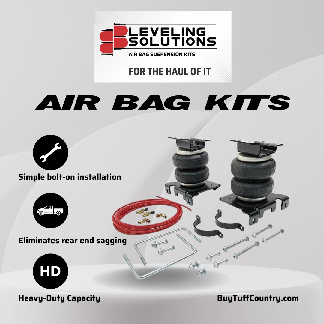 Leveling Solutions Tuff Country 74445 Leveling Solutions 5000 Lbs Rear Suspension Air Bag Kit - Vehicle Parts & Accessories More Products
